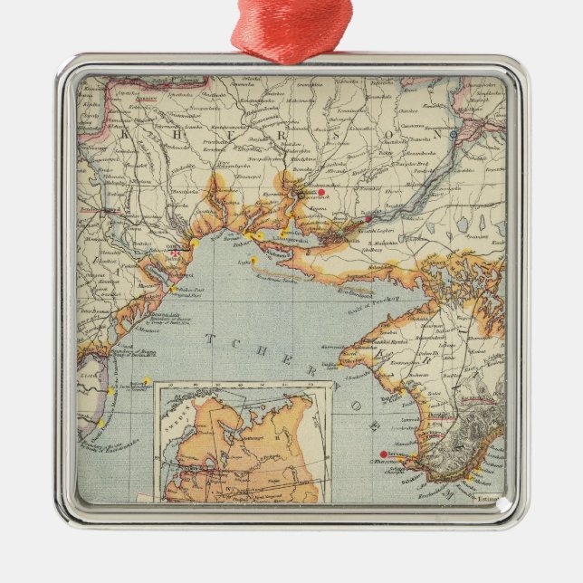 Ukraine and Moldova Metal Ornament (Front)