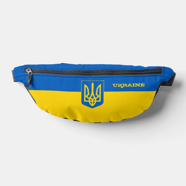 Ukraine bag, Ukrainian flag, Tryzub Fanny Pack (Lay Down)