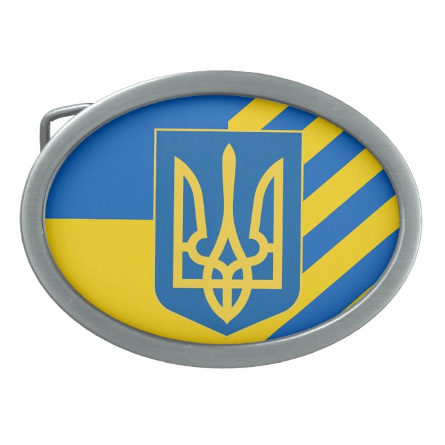 UKRAINE BELT BUCKLE (Front)