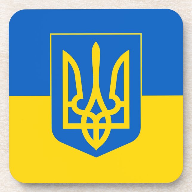 Ukraine Beverage Coaster (Front)