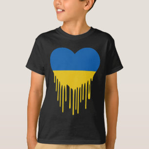 Ukraine Bleeding Heart Support And Stand With Ukra T-Shirt