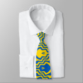 Ukraine Blue and Yellow Necktie (Tied)