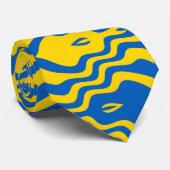 Ukraine Blue and Yellow Necktie (Rolled)