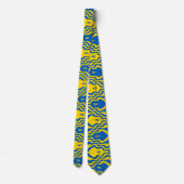 Ukraine Blue and Yellow Necktie (Back)