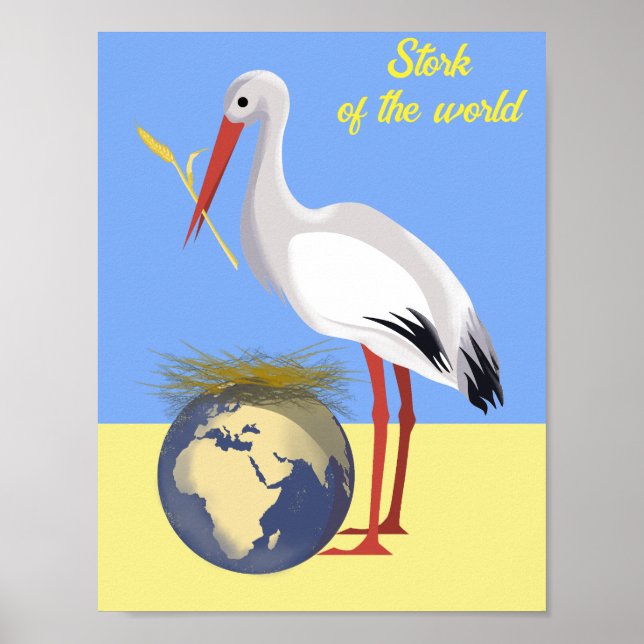 Ukraine "blue yellow" peace colorful  poster (Front)