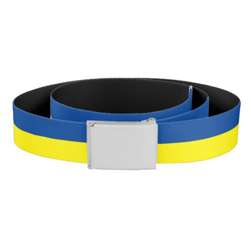 Ukraine blue yellow stripe flag canvas belt