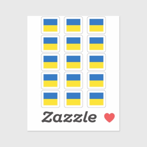 Ukraine blue yellow Ukrainian flag Sticker