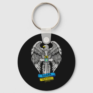Ukraine Born In - Slava Ukraini Proud Ukrainian Fl Keychain