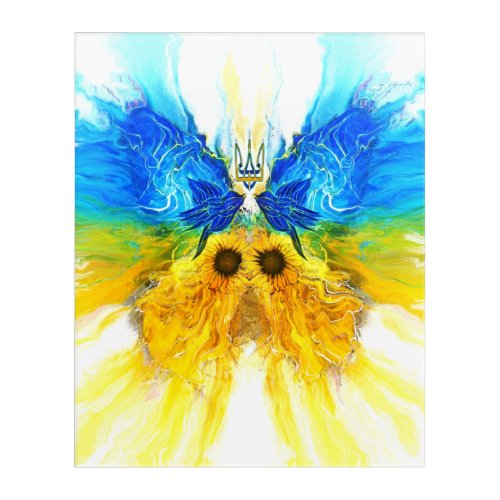 Ukraine Butterfly Acrylic Print