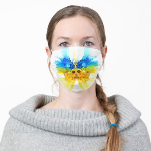 Ukraine Butterfly Adult Cloth Face Mask