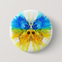 Ukraine Butterfly Button