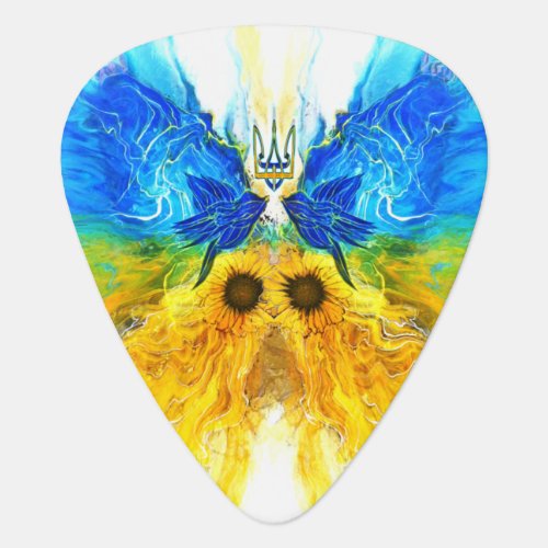 Ukraine Butterfly Flag Guitar Pick