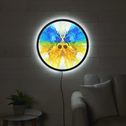 Ukraine Butterfly LED Sign