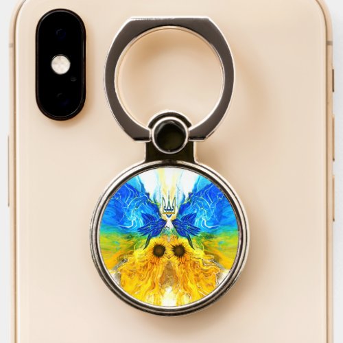 Ukraine Butterfly Phone Ring Stand