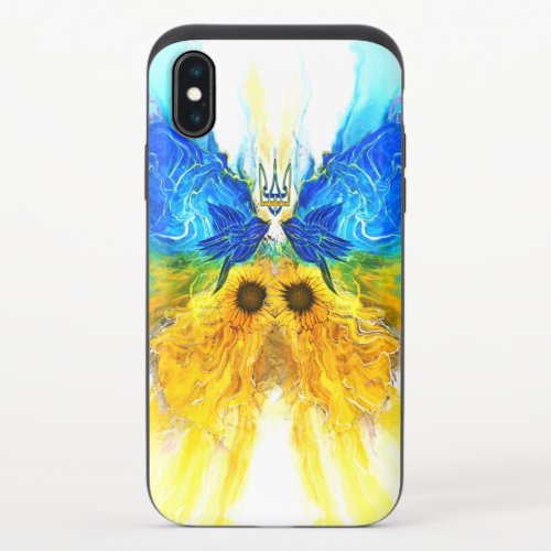 Ukraine Butterfly iPhone XS Slider Case