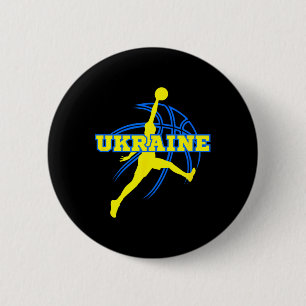Ukraine Bysketbyll Fan Support Stadium Button