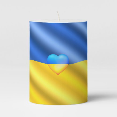 Ukraine Candle Peace _ Ukrainian Flag _ Freedom