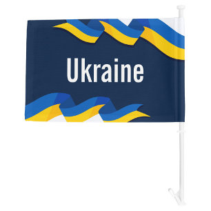 Ukraine car flag