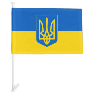 Ukraine Car Flag
