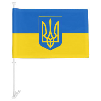 Ukraine Car Flag