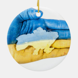 Ukraine Ceramic Ornament