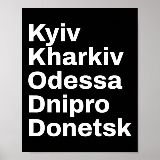 Ukraine Cities And Towns Travel  Poster (Front)