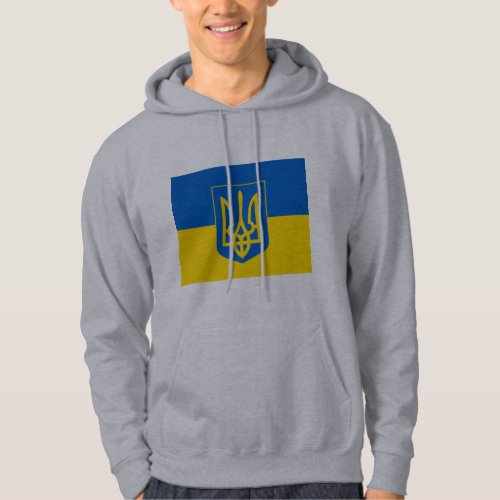 UKRAINE Coat of Arms and Flag Hoodie
