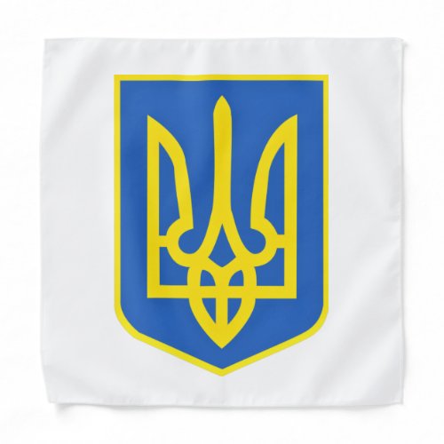 Ukraine Coat Of Arms Bandana Freedom Always Wins 