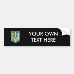 Ukraine- Coat of Arms Bumper Sticker