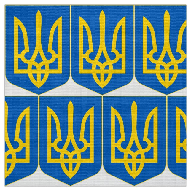 Ukraine Coat of Arms Fabric (Swatch)