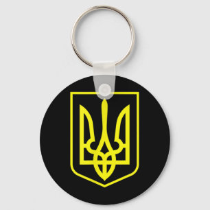 Ukraine Coat Of Arms Flag Graphic Zelensky Tee Keychain