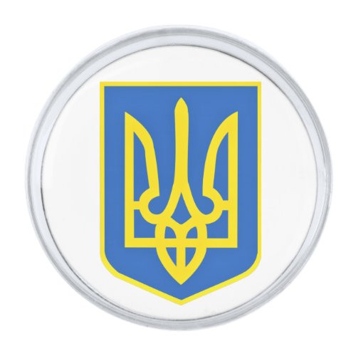 Ukraine Coat Of Arms Lapel Pin Freedom Always Wins