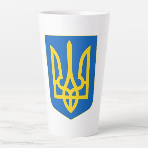 Ukraine Coat of Arms Latte Mug