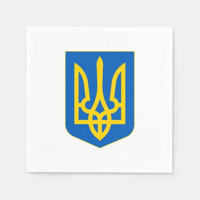 Ukraine Coat of Arms Napkins (Front)