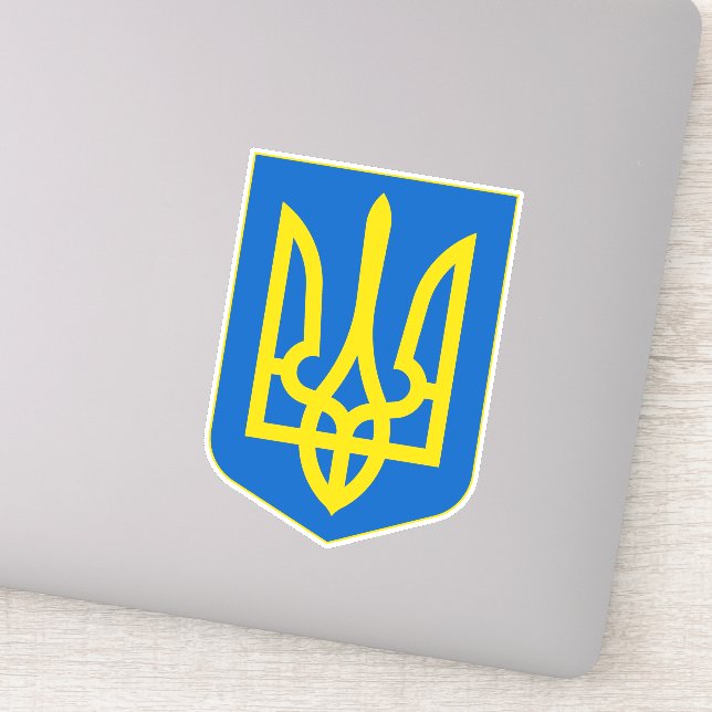 Ukraine Coat of Arms Sticker (Detail)