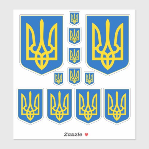 Ukraine Coat of Arms Sticker