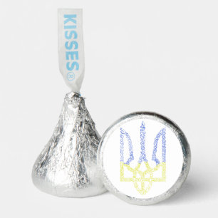 Ukraine coat of arms trident tryzub spiral pattern hershey®'s kisses®