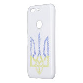 Ukraine coat of arms trident tryzub spiral pattern uncommon google pixel case (Back/Left)