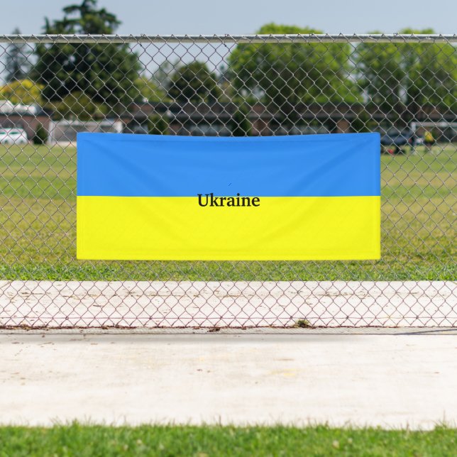 Ukraine colors, flag of Ukraine Banner (Insitu)
