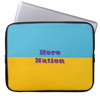 Ukraine Colors Neoprene Laptop Sleeve 15 Inch by GKDStore at Zazzle