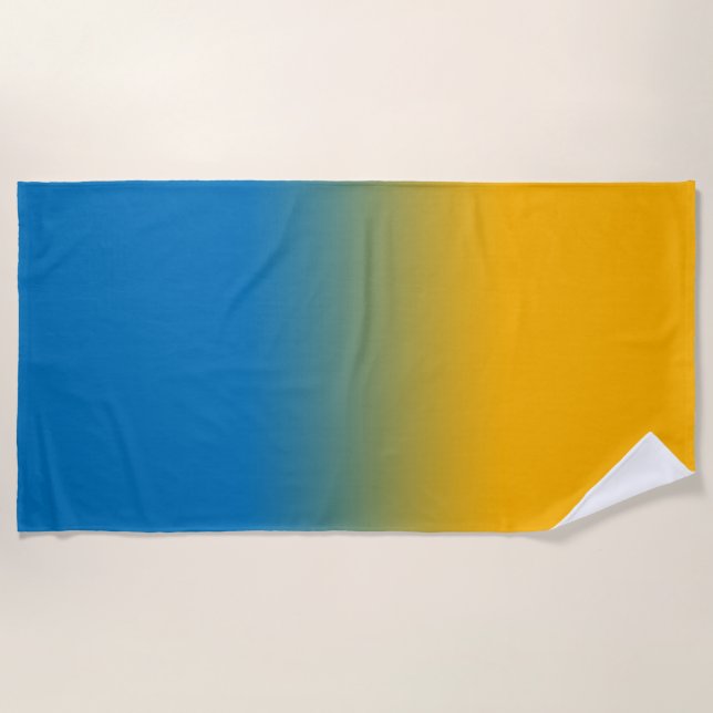 Ukraine, colors of freedom beach towel (Front)