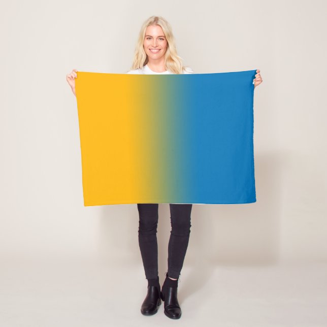 Ukraine, colors of freedom fleece blanket (In Situ)
