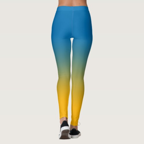 Ukraine colors of freedom leggings