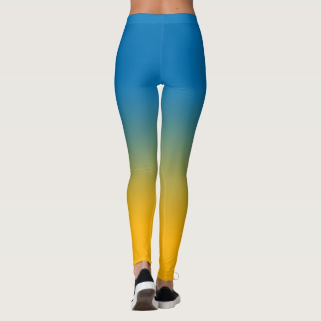 Ukraine, colors of freedom leggings (Back)