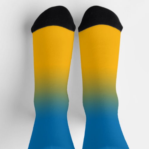 Ukraine colors of freedom socks
