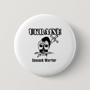 Ukraine Cossack Warrior - Support Ukraine Button