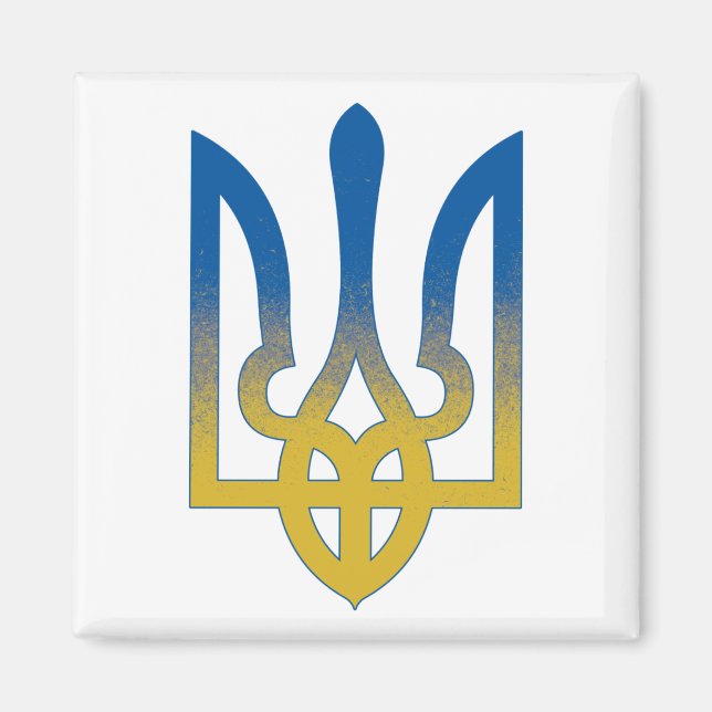 Ukraine Country Pride Flag, Ukrainian Flag Magnet (Front)