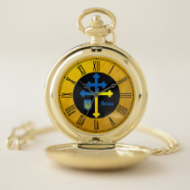 Ukraine Cross Symbol & Lorraine cross  Pocket Watch