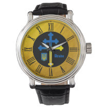 Ukraine Cross Symbol & Lorraine cross Watch