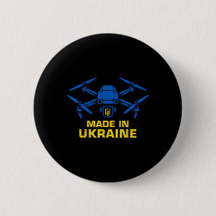 Ukraine Drone Patriotic Ukrainian Fpv Lovers 2 Button